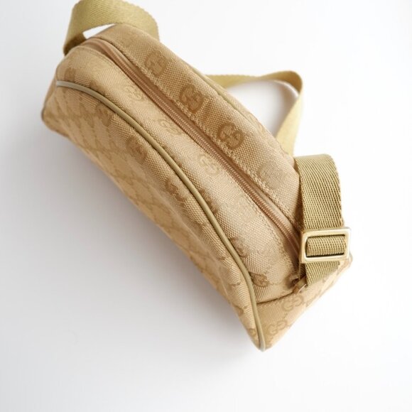 Authentic Preowned Gucci Green GG Canvas Half Moon Shoulder Bag - Picture 15 of 16